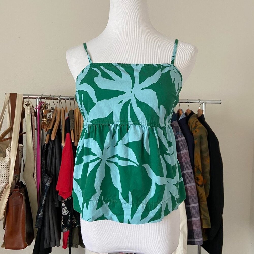 Green And Blue Floral